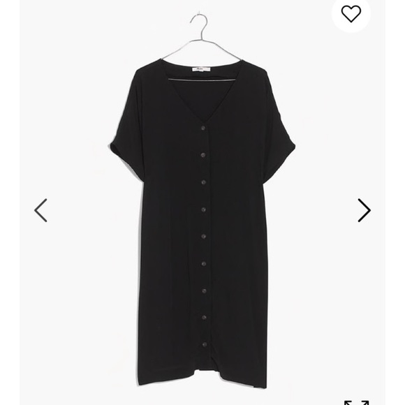 Madewell Button Front Easy Dress - Picture 2 of 4